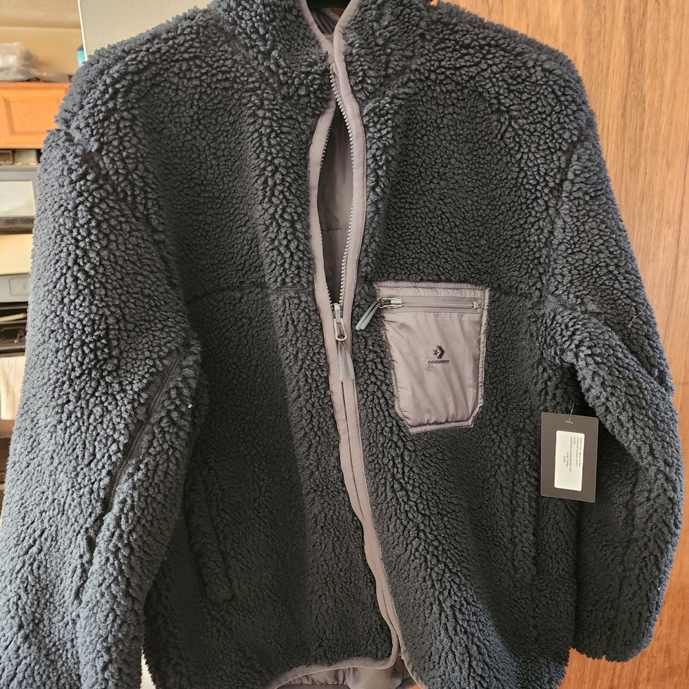 Converse Charcoal Fleece Performance Jacket
